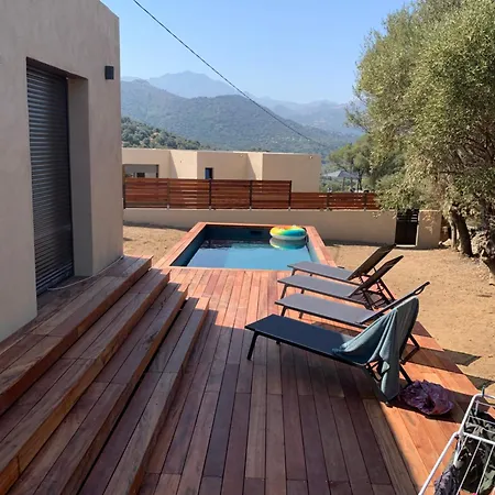 Villa Maison Neuve Avec Piscine Et Terrasse Exterieur Corbara